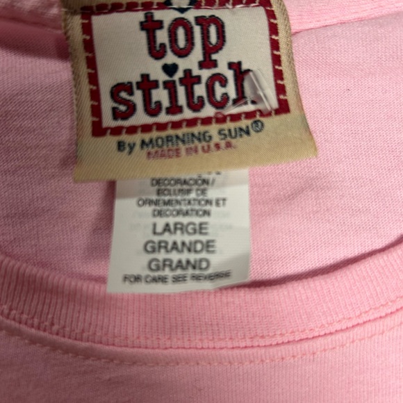 Vintage Top Stitch by Morning Sun embroidered women’s T shirt - Picture 3 of 6